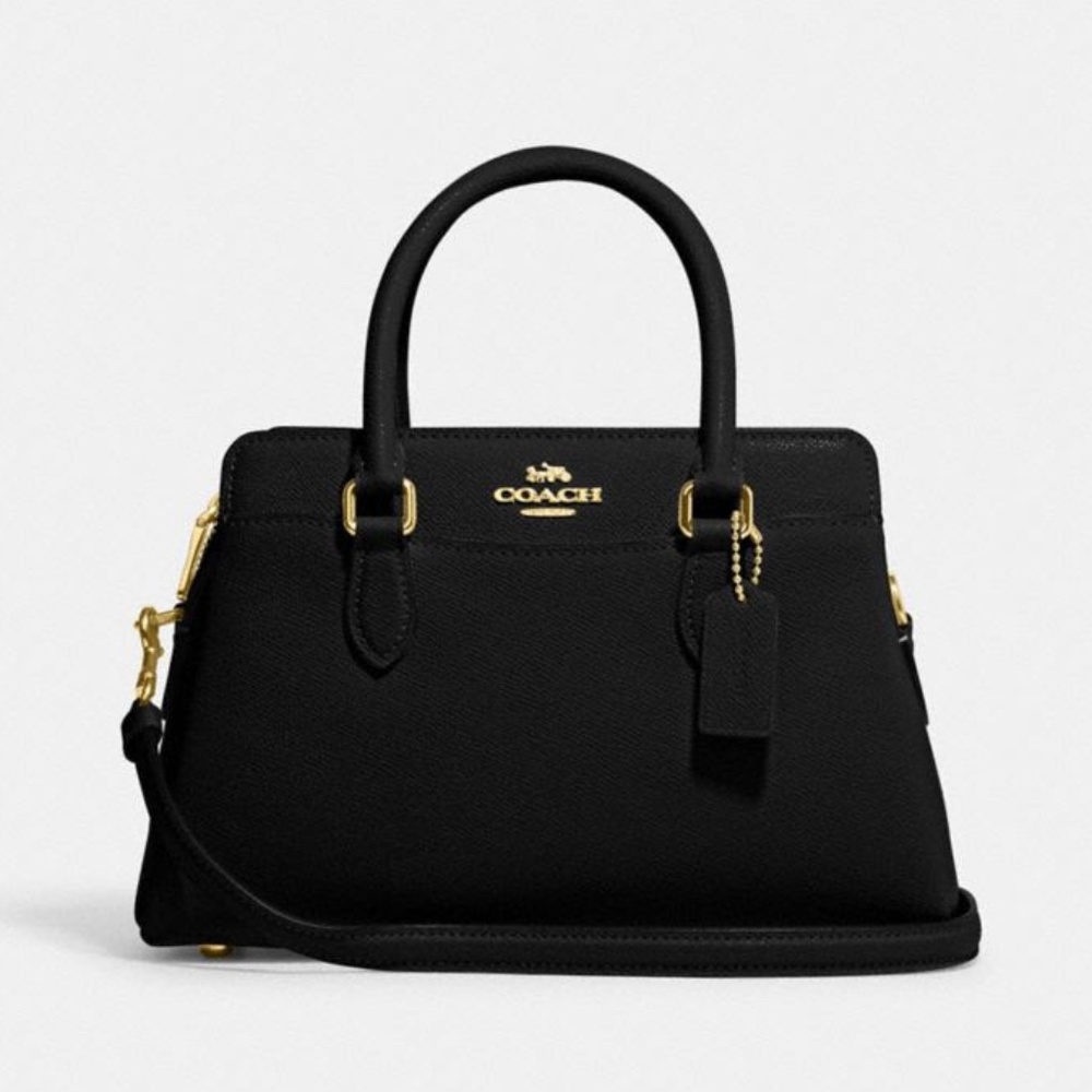 Coach Black Leather Crossbody - Mini Darcy Carryall